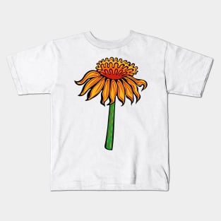 Flame Coneflower  Indigenous WAWEZHI CANADA Kids T-Shirt